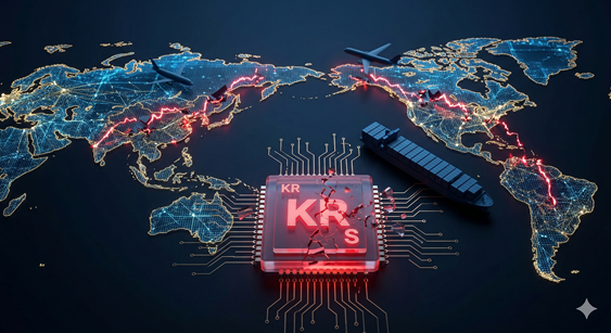 글로벌 공급망 변화 이미지