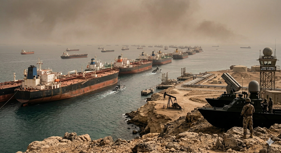 호르무즈 해협 봉쇄와 유조선 대기